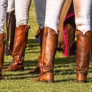 Olathe Polo Western Leather Boots 
